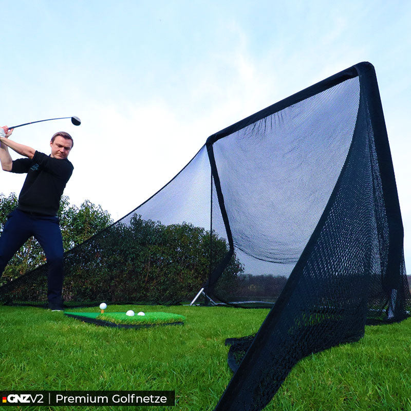 GNZV2 Golfnetz Driving Range | Modell XL | Inkl. Abschlagmatte