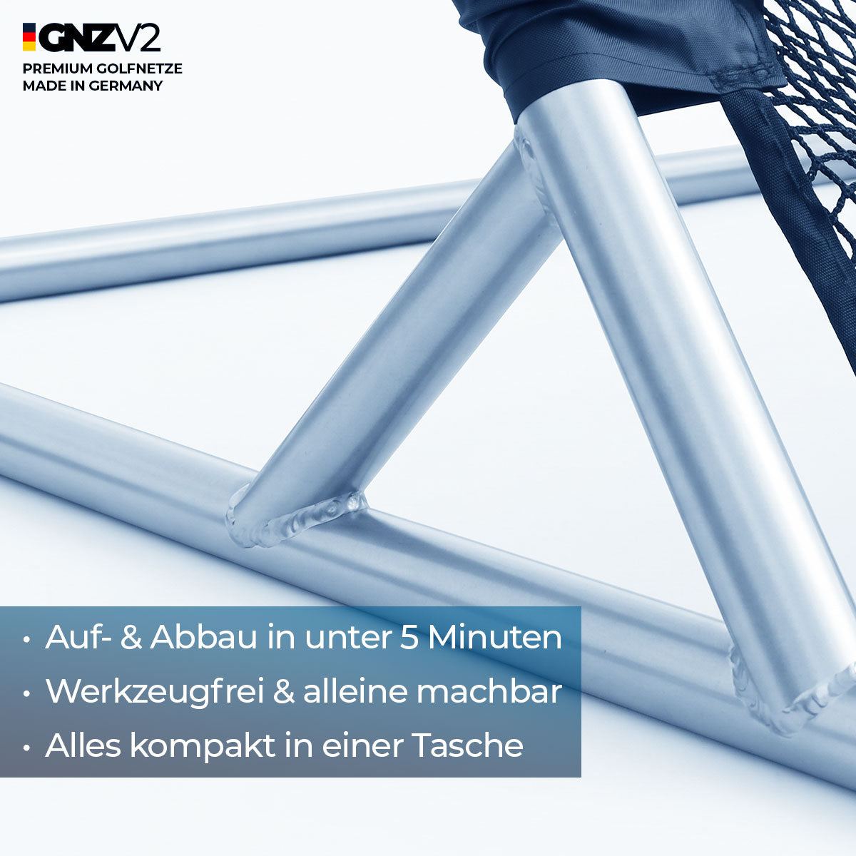 Golfnetz Driving Range L | H2,1m x B2,4m x T1,0m | Indoor & Outdoor | GNZV2