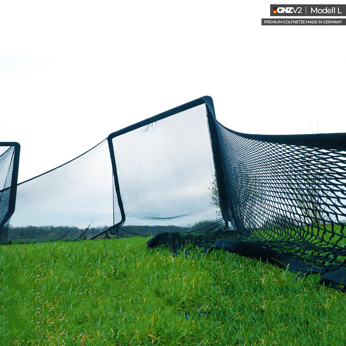 GNZV2 Golfnetz Driving Range | Modell L | Inkl. Abschlagmatte Klein und Zubehör