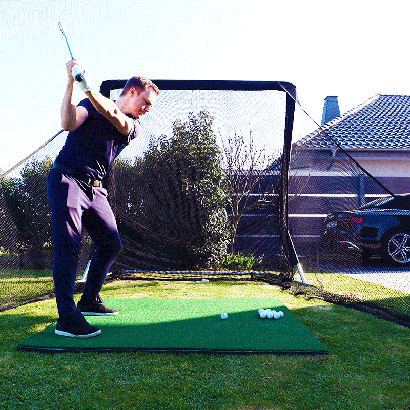 GNZV2 Golfnetz Driving Range | Modell XL | Inkl. Abschlagmatte Groß und Zubehör