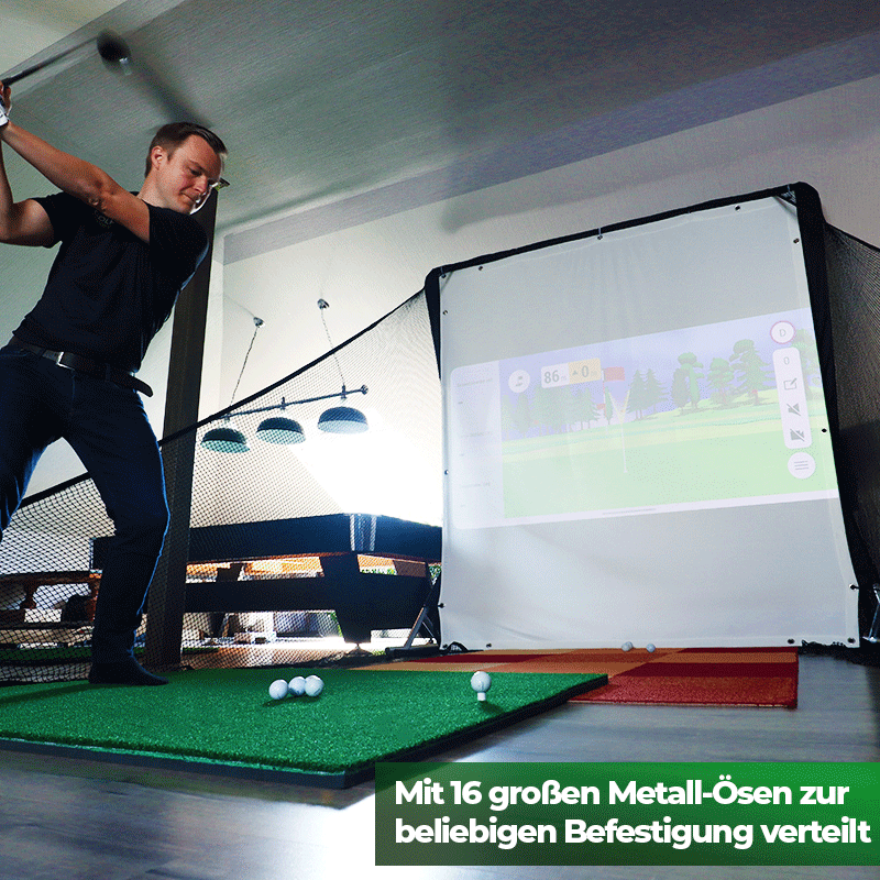 Golf Leinwand | 2,4m x 2,2m x 3,5mm | Universal einsetzbar