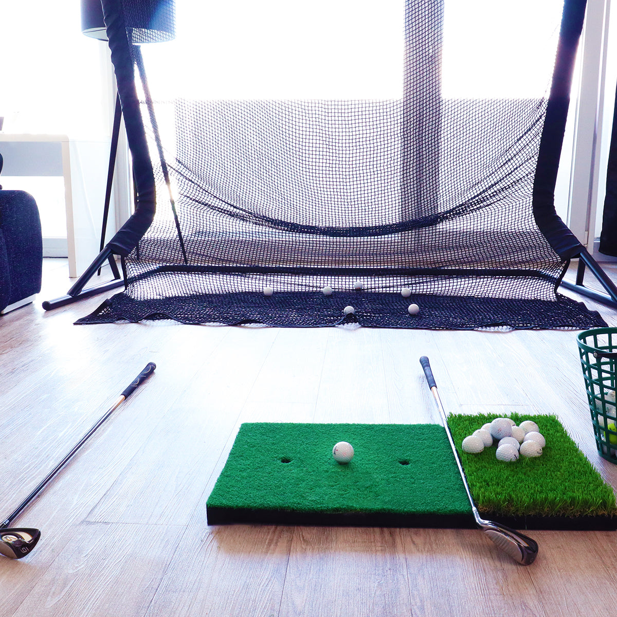 Golf Abschlagmatte | 70cm x 40cm x 2cm | Inkl. Zubehör